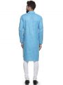 Sanskar Menswear Kurta Pyjama Blue