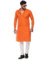 Sanskar Menswear Kurta Pyjama Orange