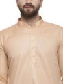 Sanskar Menswear Kurta Pyjama Beige