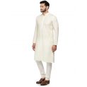 Sanskar Menswear Kurta Pyjama Cream