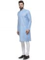 Sanskar Menswear Kurta Pyjama Blue