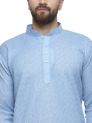 Sanskar Menswear Kurta Pyjama Blue