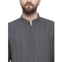 Sanskar Menswear Shirt Kurta Charcoal