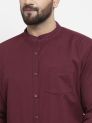 Sanskar Menswear Shirt Kurta Plum