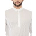 Sanskar Menswear Dobby Kurta White Dobby 1