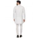 Sanskar Menswear Dobby Kurta White Dobby 2