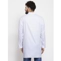 Sanskar Menswear Dobby Kurta White Dobby 4