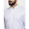 Sanskar Menswear Dobby Kurta White Dobby 4