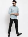 Sanskar Menswear Formal Shirt Blue Green