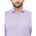 Sanskar Menswear Formal Shirt Pink Blue