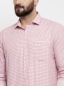 Sanskar Menswear Formal Shirt Peach Pink