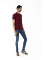 Sanskar-Menswear-Fashion Polo H\S-Maroon