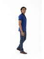 Sanskar-Menswear-Fashion Polo H\S-R.Blue