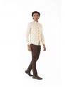 Sanskar-Menswear-Casual Shirt- Cream 