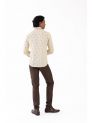 Sanskar-Menswear-Casual Shirt- Cream 