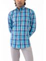 Sanskar-Menswear-Casual Shirt- Blue Checks