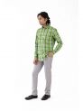 Sanskar-Menswear-Casual Shirt- Lt.Green Checks 