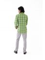 Sanskar-Menswear-Casual Shirt- Lt.Green Checks 