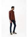 Sanskar-Menswear-Casual Shirt-Orange Checks