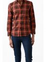 Sanskar-Menswear-Casual Shirt-Orange Checks