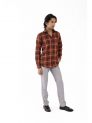 Sanskar-Menswear-Casual Shirt-Orange Checks