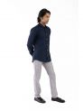 Sanskar-Menswear-Casual Shirt- Navy 