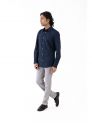 Sanskar-Menswear-Casual Shirt- Navy 