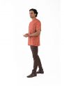 Sanskar-Menswear-Casual Shirt- Rust 