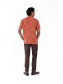 Sanskar-Menswear-Casual Shirt- Rust 