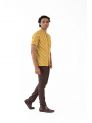 Sanskar-Menswear-Casual Shirt- Mustard 