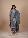 Aastha Blue Women Kurti Set With Dupatta