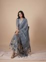 Aastha Blue Women Kurti Set With Dupatta