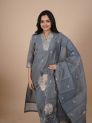 Aastha Blue Women Kurti Set With Dupatta