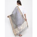 Aastha Women Ethnic Dupatta White