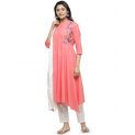 Aastha Women Ethnic Suit Sets Pink