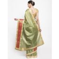 Aastha Women Ethnic Saree Green