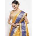 Aastha Women Ethnic Saree Mustard