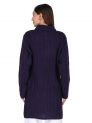Aastha Womenswear-Long Coat F/S-Navy