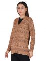 Aastha Womenswear-Cardigan F/S-Brown Multi