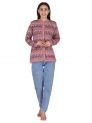 Aastha Womenswear-Cardigan F/S-Brown Multi
