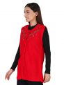 Aastha Womenswear-Cardigan S/L-Red