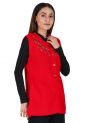 Aastha Womenswear-Cardigan S/L-Red