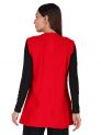 Aastha Womenswear-Cardigan S/L-Red