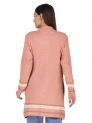 Aastha Womenswear-Long Coat F/S-Peach Mix
