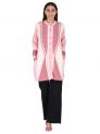 Aastha Womenswear-Long Coat F/S-Peach Mix