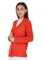 Aastha Womenswear Cardigan F/S Bhagwa