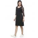 Aastha Women Indowestern Dress Black