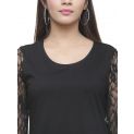Aastha Women Indowestern Dress Black