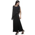 Aastha Women Indowestern Dress Black