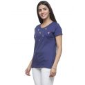 Aastha Women Indowestern Tees Navy